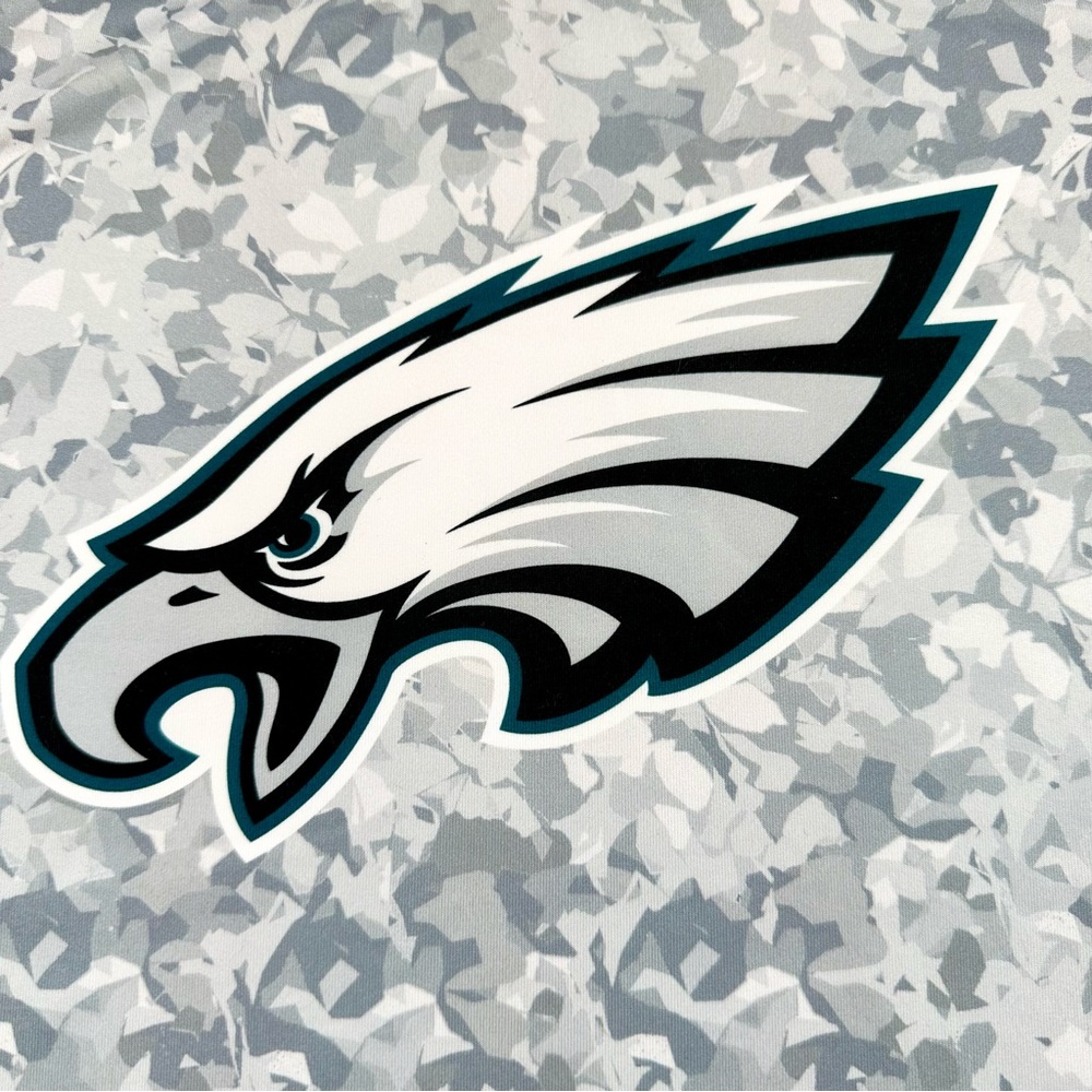 Women's Philadelphia Eagles Certo Gray Cropped Turnout Shirt, Medium - Picture 7 of 11